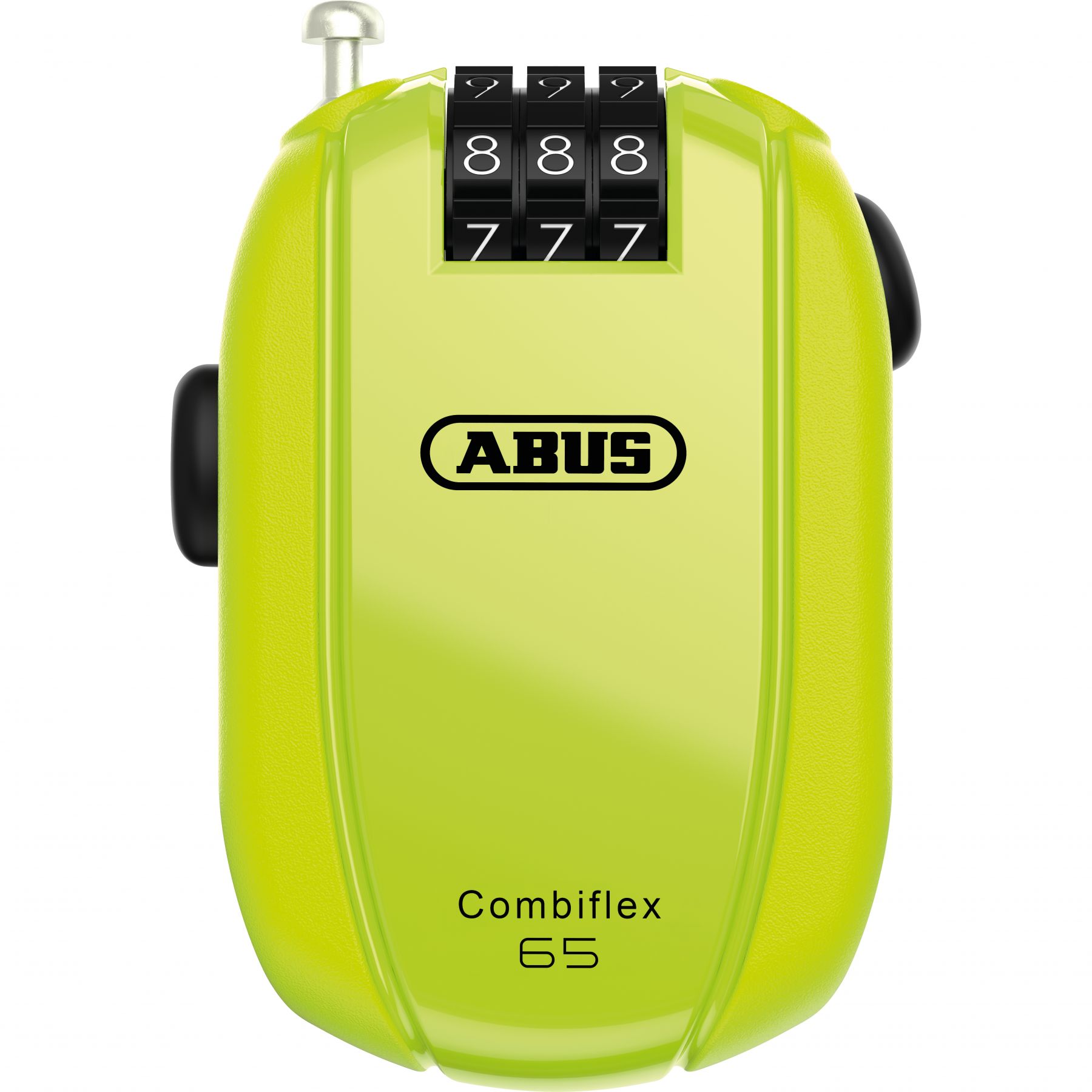 Abus Combiflex™ StopOver 65, kabelslot, neongeel
